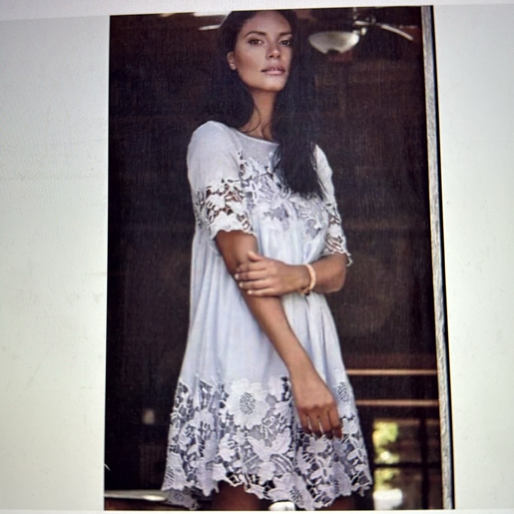 Elegant Lavender Floral Lace Dress